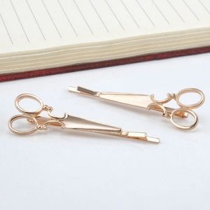 Golden Scissors Hair Pins